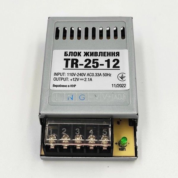 Блок питания Biom 25W 12V 2.1A IP20 (TR-25-12) TR-25-12 фото