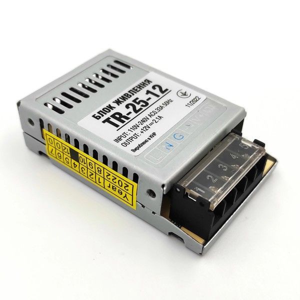 Блок питания Biom 25W 12V 2.1A IP20 (TR-25-12) TR-25-12 фото