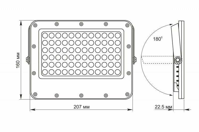 LED прожектор автономный VIDEX 1000LM 5000K 3.2V VL-FSO2-505 фото