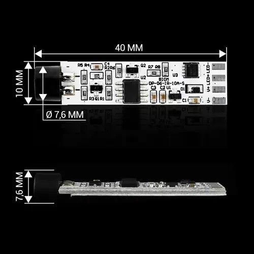 Оптический датчик Biom DP-06-IR-10A-S IR ON/OFF торцевой 10A DC12V DP-06-IR-10A-S фото