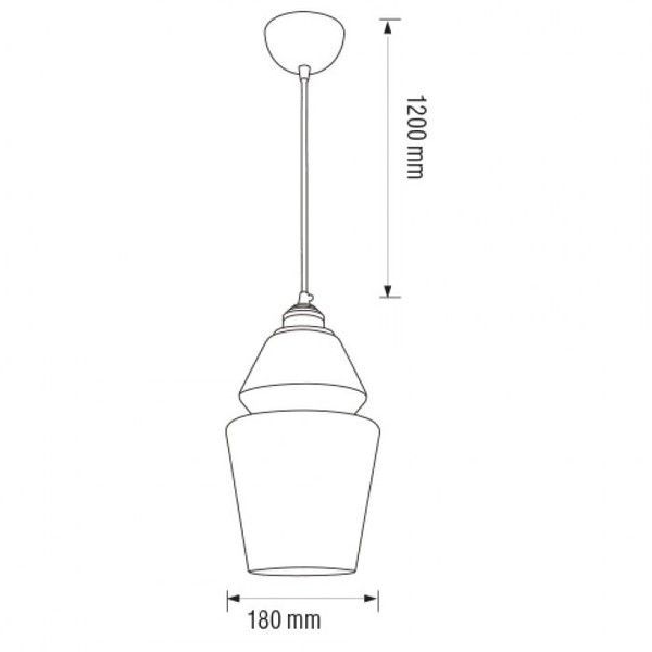 Світильник підвісний Horoz Electric SPARK-1 max. 60W титановий 021-016-0001-010 фото