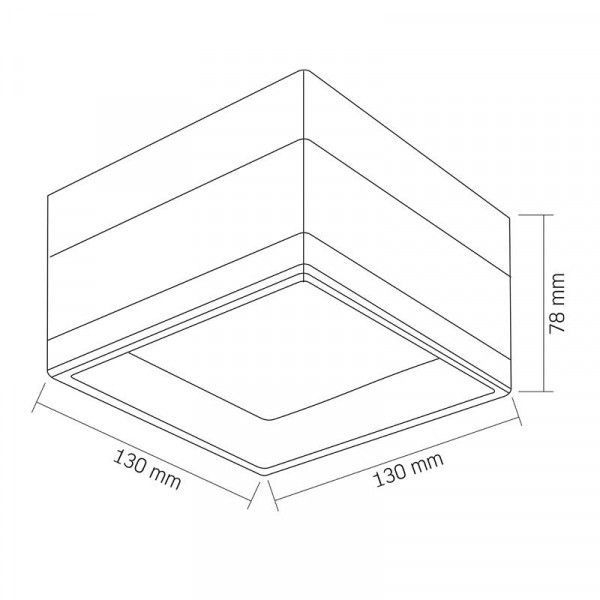 LED светильник влагозащищенный квадратный VIDEX BHD02 9W 2800-4000-6000K VL-BHD02-09CWW фото