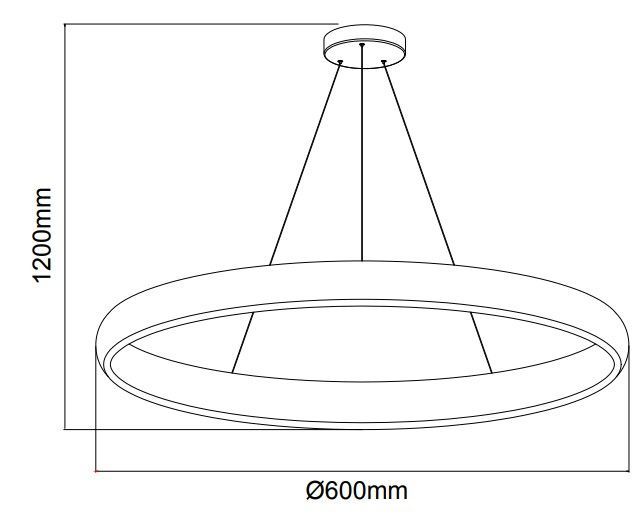 Люстра підвісна Horoz Electric ESSENCE 48W чорний 019-070-0048-020 фото