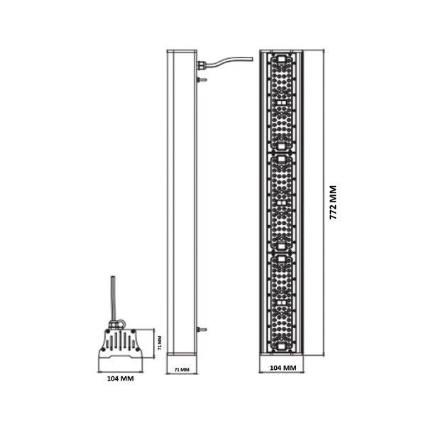 Светильник светодиодный для высоких потолков "PYRAMID-150" 150 W 6400К 063-010-0150-010 фото
