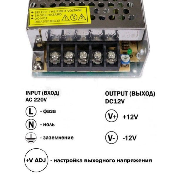 Блок питания Biom 100W 12V 8.3A IP20 (TR-100-12) TR-100-12 фото