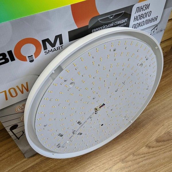 Люстра Світильник світлодіодний Biom SMART SML-R14-70-M RGB 70Вт з д/у музичний BT APP SML-R14-70-M фото