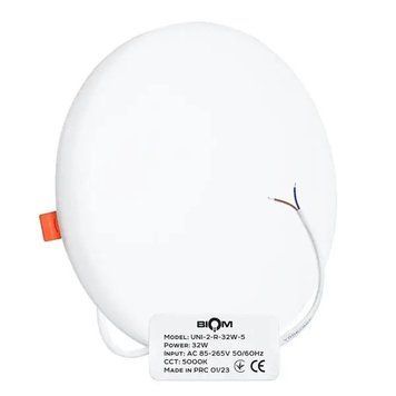 Светильник светодиодный Biom UNI-2-R-32W-5 32Вт круглый 5000К UNI-R-32W-5 фото