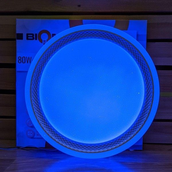 Люстра Світильник світлодіодний Biom SMART SML-R19-80-RGB RGB 80Вт з пультом SML-R19-80-RGB фото