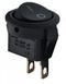 Кнопка кругла Biom ON-OFF SB-09B 220V/12V 3A/6A Чорна SB-08B фото 1