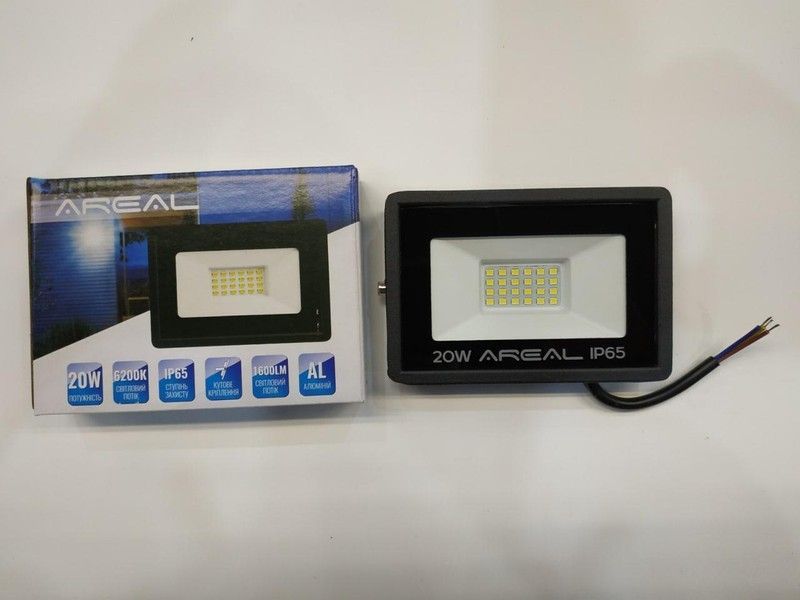 Світлодіодний прожектор AREAL PR-20W 6200К 220V IP65 PR-20 фото