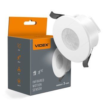 Датчик руху та освітленості VIDEX VL-SPR41W 220V 1200W інфрачервоний білий VL-SPR41W фото