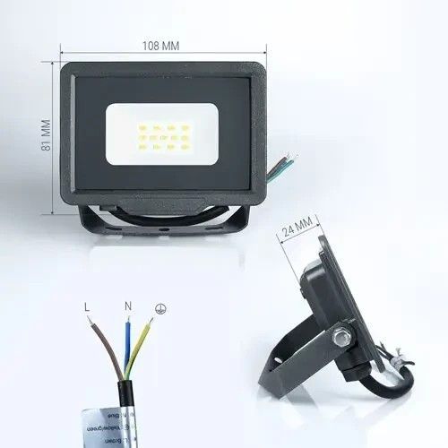 Светодиодный прожектор BIOM 10W S5-SMD-10-Slim 6200К 220V IP65 S5-SMD-10-SLIM фото