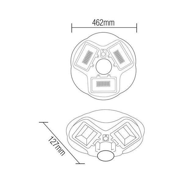 Светильник уличный консольный на солнечной батарее LED "COMBAT-200" 200 W 074-011-0200-020 фото