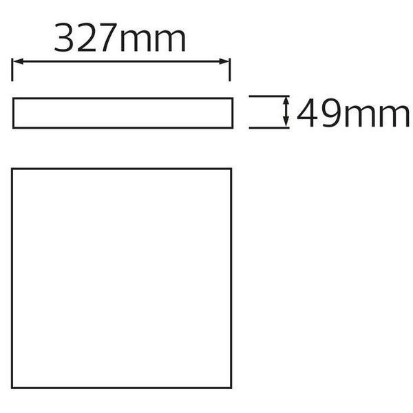 Светильник накладной квадратный "ANDREA/S-30" 30W IP 54 6400K белый 016-067-0030-010 016-067-0030-010 фото
