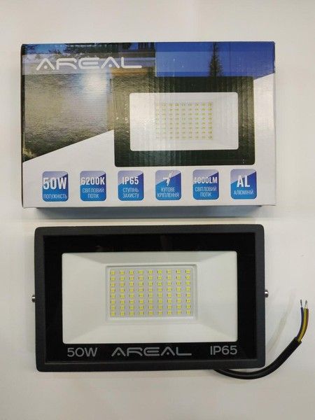 Светодиодный прожектор AREAL PR-50W 6200К 220V IP65 PR-50 фото