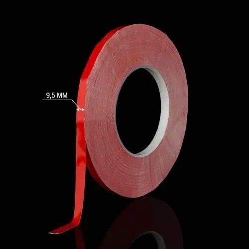 Скотч двухсторонній Biom AT-2s-200-95-50-RED (9,5мм х 50м) тканинна основа, червоний AT-2s-200-95-50-RED фото
