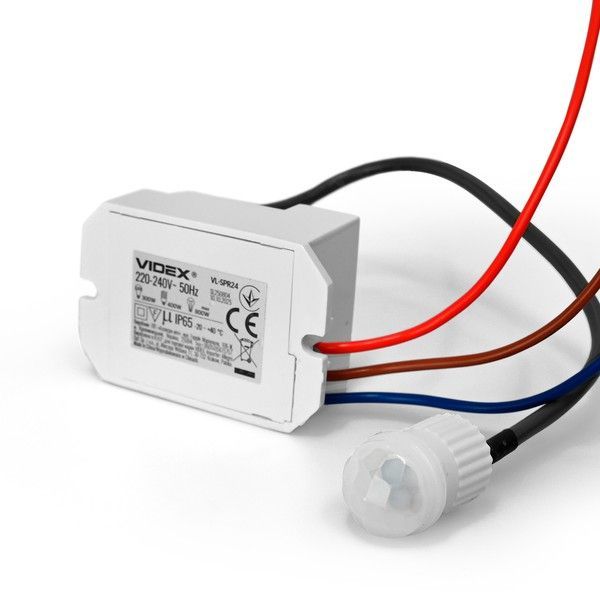 Датчик руху та освітленості VIDEX VL-SPR24 220V 800W IP65 інфрачервоний VL-SPR24 фото