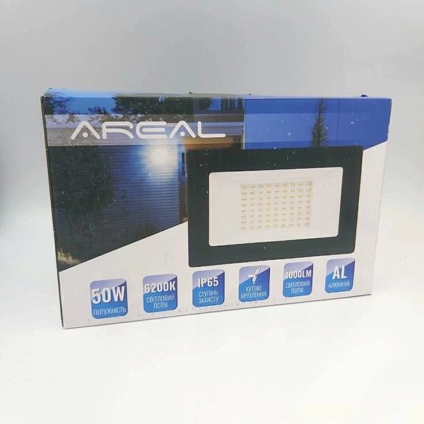 Светодиодный прожектор AREAL PR-50W 6200К 220V IP65 PR-50 фото