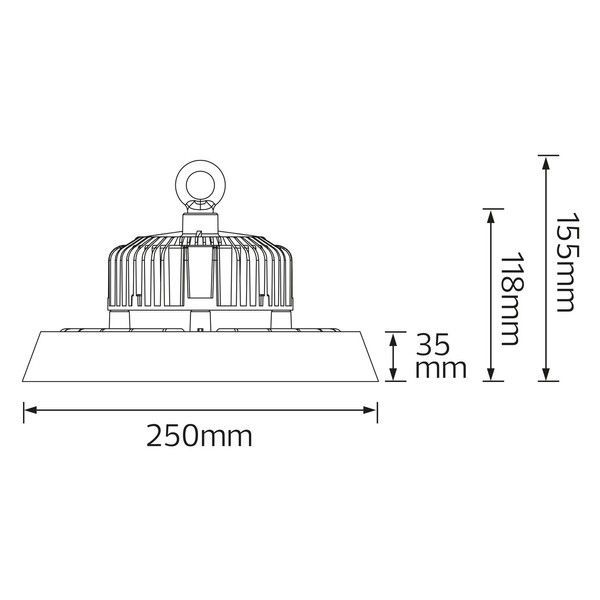 Світильник світлодіодний для високих стель LED "HERKUL-100" 100 W 063-009-0100-010 фото