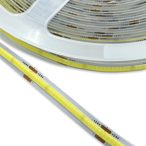 LED лента Biom Professional COB 480шт/м 12.5Вт/м IP33 24V (3000-3500K) 10м BPS-G4-24-8-COB-480-WW фото