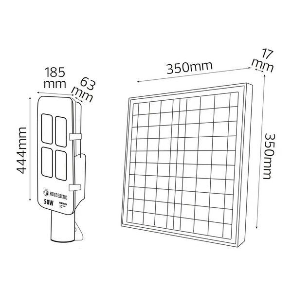 Светильник уличный консольный на солнечной батарее LED "LAGUNA-100" 100 W 074-006-0100-020 фото