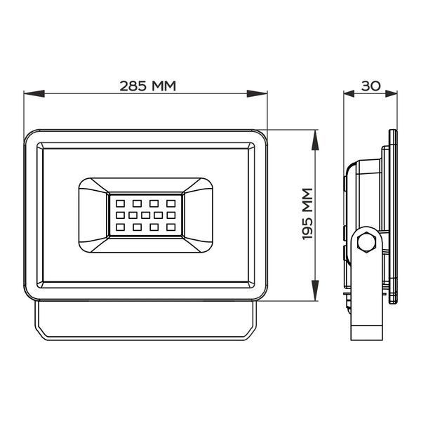Світлодіодний прожектор Biom 150W 6200K S6-SMD-150-Slim IP65 S6-SMD-150-SLIM фото