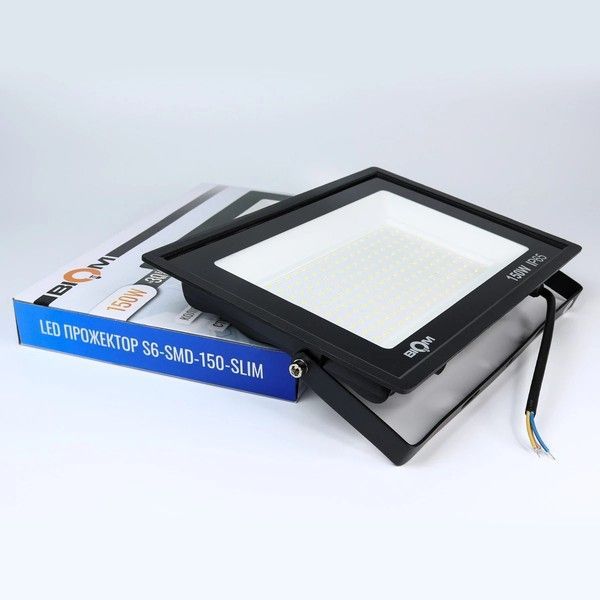 Світлодіодний прожектор Biom 150W 6200K S6-SMD-150-Slim IP65 S6-SMD-150-SLIM фото