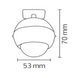 Датчик движения Horoz Electric NAVARA черный 088-005-0001-020 фото 2