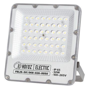 Світлодіодний прожектор Horoz Electric FELIS-50 50W 6400K сірий 068-026-0050-020 фото
