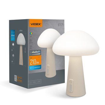 LED лампа настольная с аккумулятором VIDEX VL-TF25BG 4W 3000-6500K+RGB Beige VL-TF25BG фото