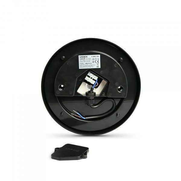 LED світильник вологозахищений круглий VIDEX ART 15W 5000K IP65 чорний VL-BHFR-155B фото