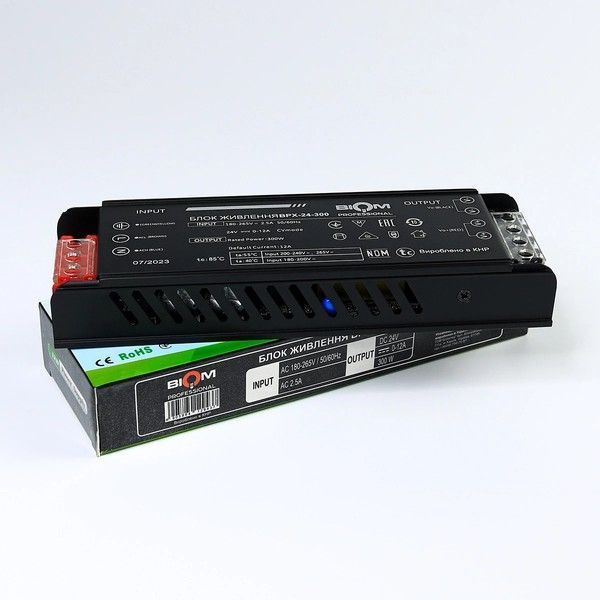 Блок живлення Biom Professional 300W 24V 12.5A IP20 (BPX-24-300) BPX-24-300 фото