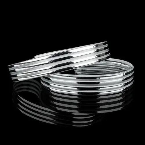 Декоративна стрічка DS-R380-08-4S до світильників Biom DEL-R-20-30-4 DIY та Biom SML-R20-50-DIY(4 срібні смужки) DS-R380-08-4S фото