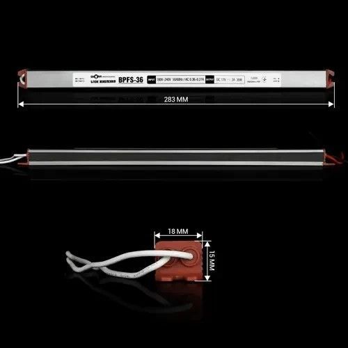 Блок живлення герметичний Biom Professional 36W 12V 3A Stick IP67 (BPFS-36-12) BPFS-36-12 фото