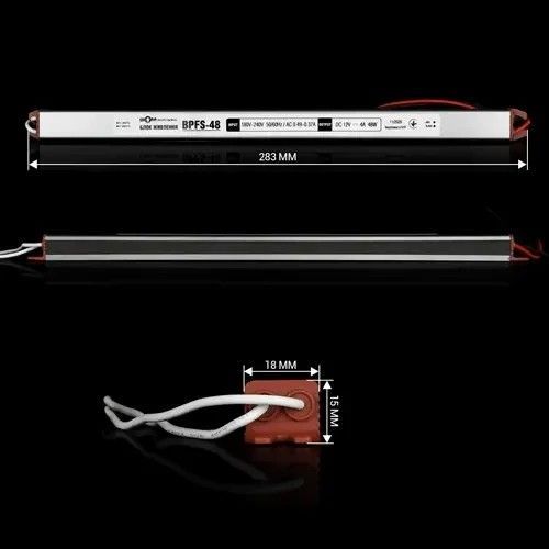 Блок живлення герметичний Biom Professional 48W 12V 4A Stick IP67 (BPFS-48-12) BPFS-48-12 фото