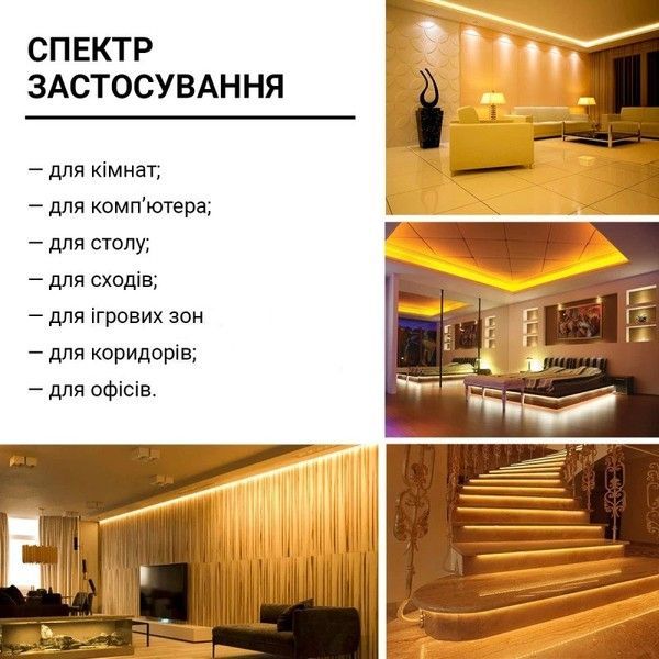 Светодиодная лента Biom ST-50-12-2835-120-WW-20 (12V, 120 д/м, IP20) 50м Теплая белая SMD-2835-ROLL-WW фото