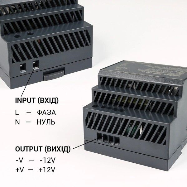 Блок живлення Biom на DIN-рейку 100W 8.3A 12V BHDR-100-12 BHDR-100-12 фото