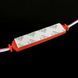 Світлодіодний модуль Biom BRT XG191 5630-3 led W 1,5W RED, 12В, IP65 червоний з лінзою напівсфера XG191 фото 2