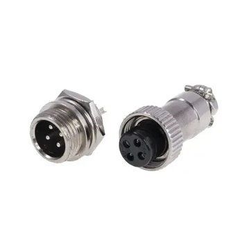 Коннектор для светодиодных лент OEM №18 4pin-4pin "мама" + "папа" металл SC-18-CC-4-M фото