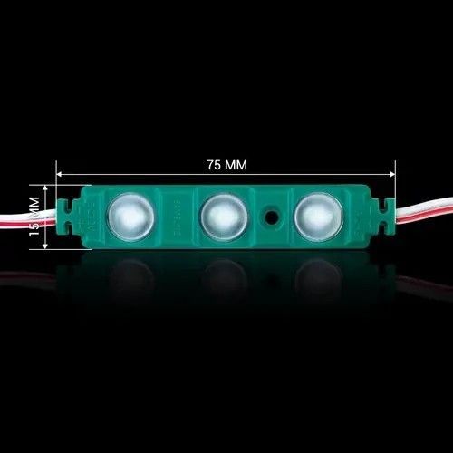 Світлодіодний модуль Biom BRT XG193 5630-3 led W 1,5W GREEN, 12В, IP65 зелений з лінзою напівсфера XG193 фото