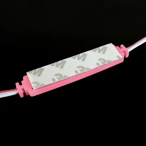 Світлодіодний модуль Biom BRT XG194 5630-3 led W 1,5W PINK, 12В, IP65 рожевий з лінзою напівсфера XG194 фото
