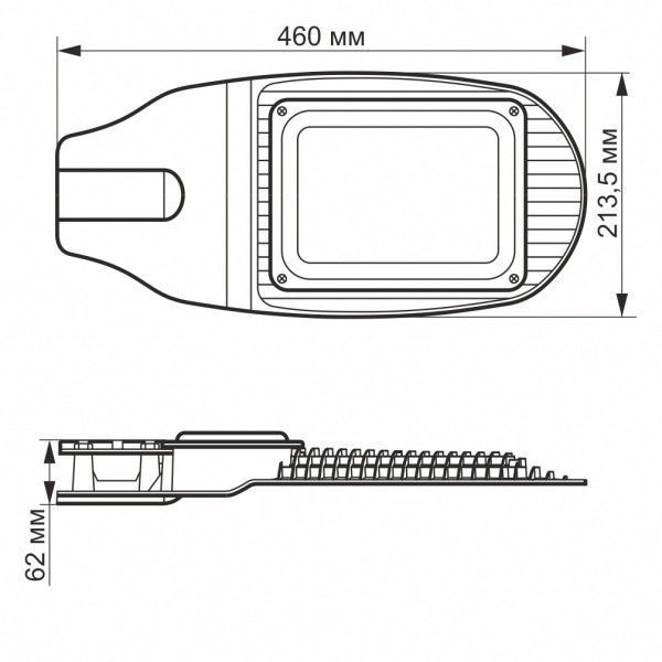 LED вуличний ліхтар VIDEX 50W 5000K Сірий VL-SL06-505 фото