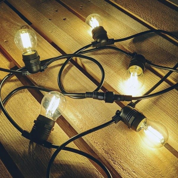 Гірлянда для світлодіодних ламп Biom, IP67, E27*20, 100W, 10,5 м GI1052067100 фото