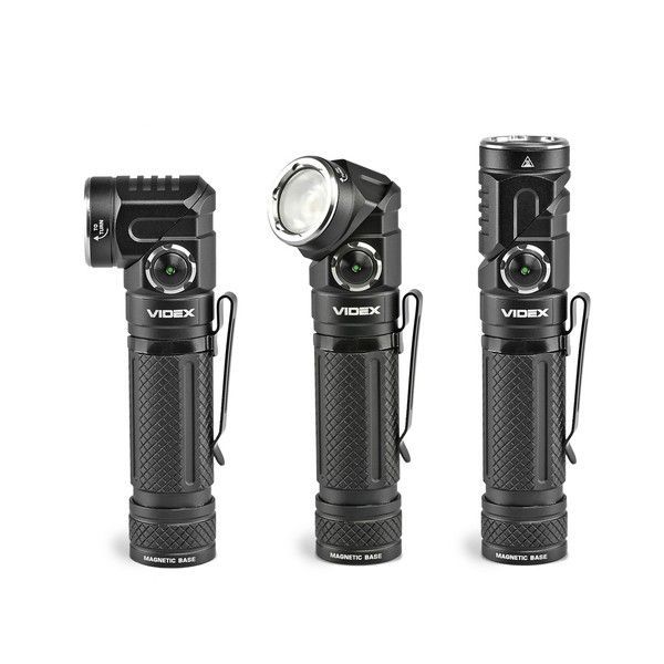 Універсальний світлодіодний ліхтарик VIDEX VLF-A232R 1000Lm 5000K USB-C з магнітом (налобний / ручний) VLF-A232R фото