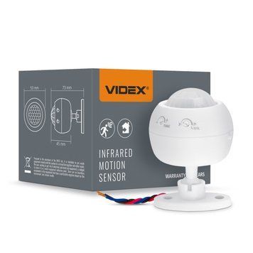 Датчик руху та освітленості VIDEX VL-SPS27W 220V 1200W інфрачервоний VL-SPS27W фото