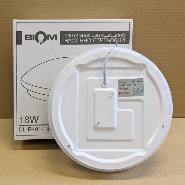 LED світильник накладний Biom DL-R401-18-6 (18 Вт) 6200K DL-R401-18-6 фото