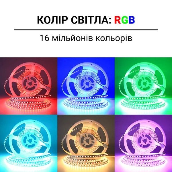 Светодиодная лента RGB Biom Professional BPS-G3-12-3535-120-RGB 12V BPS-G3-12-3535-120-RGB-20 фото