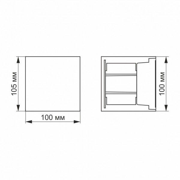 LED Светильник архитектурный AR04 IP54 VIDEX 6W 2700K VL-AR04-062B фото