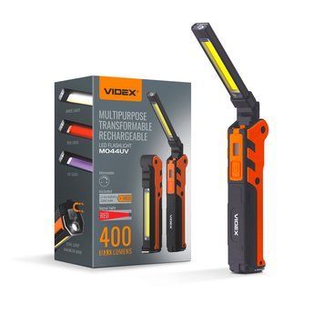 Портативний багатофункціональний ліхтар VIDEX VLF-M044UV 400Lm USB-C VLF-M044UV фото