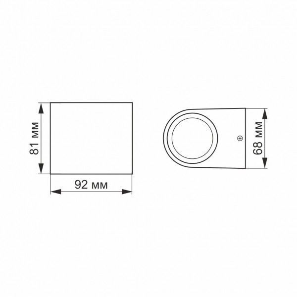 LED Светильник архитектурный AR031 IP54 VIDEX 3W 2700K VL-AR031-032B фото